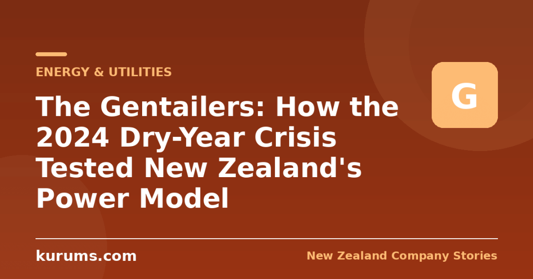 The Gentailers: How the 2024 Dry-Year Crisis Tested New Zealand’s Power Model