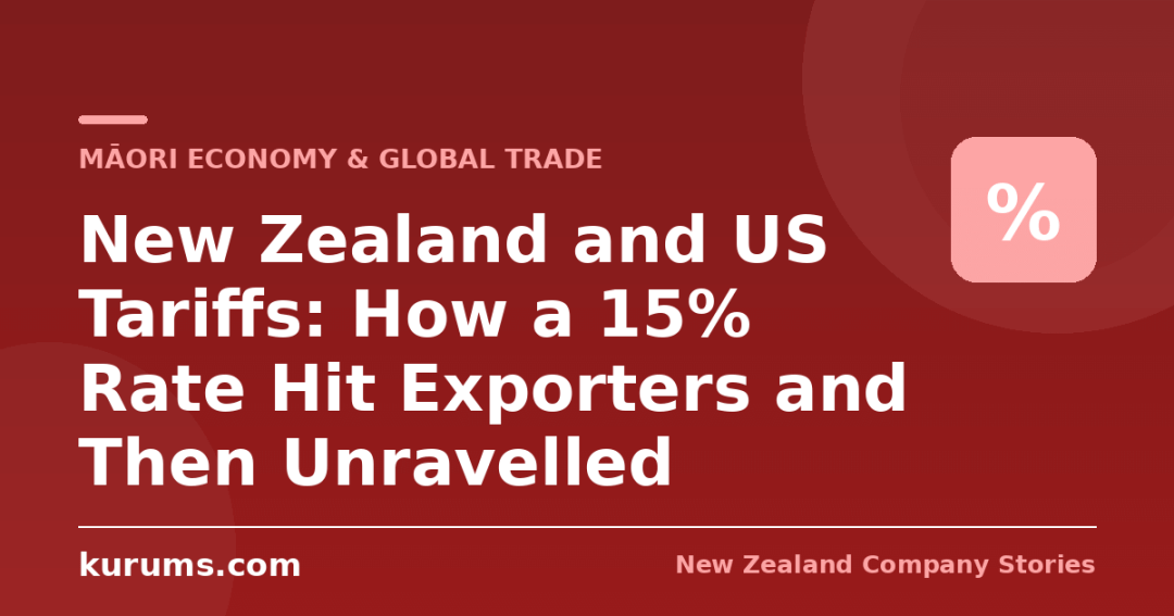 New Zealand and US Tariffs: How a 15% Rate Hit Exporters and Then Unravelled