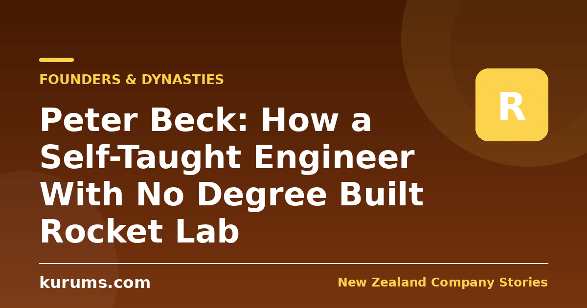 Peter Beck: How a Self-Taught Engineer With No Degree Built Rocket Lab