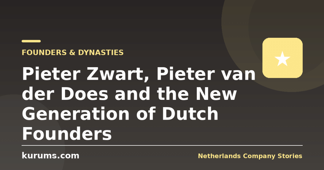 Pieter Zwart, Pieter van der Does and the New Generation of Dutch Founders