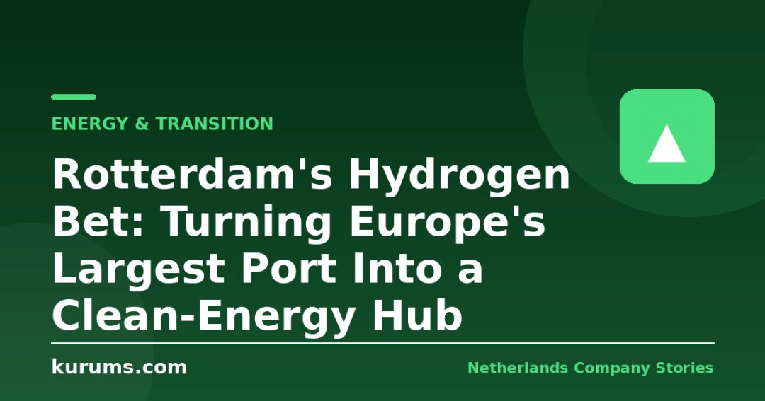Rotterdam’s Hydrogen Bet: Turning Europe’s Largest Port Into a Clean-Energy Hub