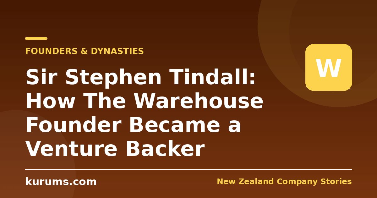 Sir Stephen Tindall: How The Warehouse Founder Became a Venture Backer