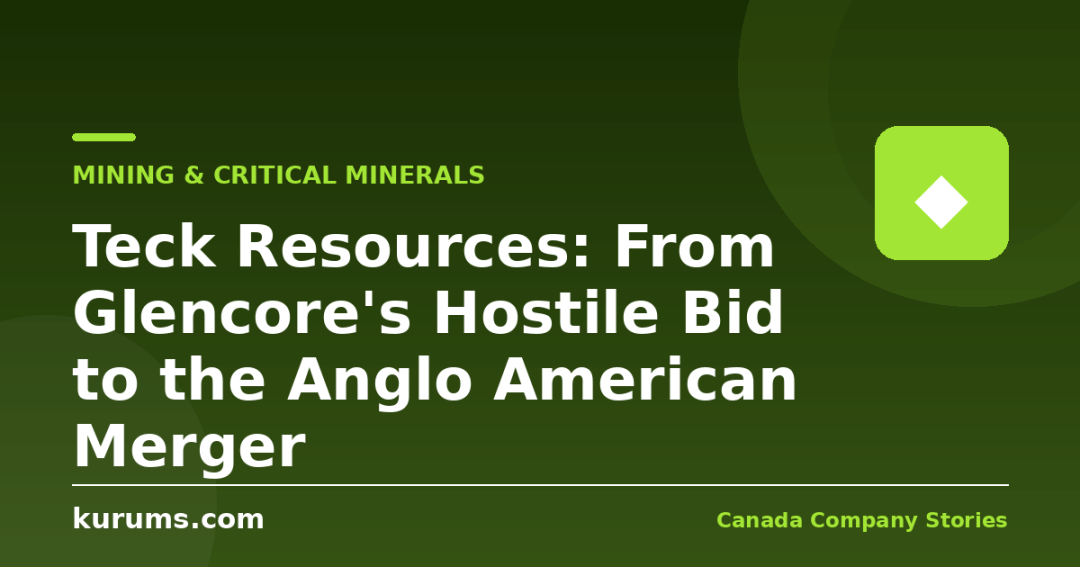 Teck Resources: From Glencore's Hostile Bid to the Anglo American Merger