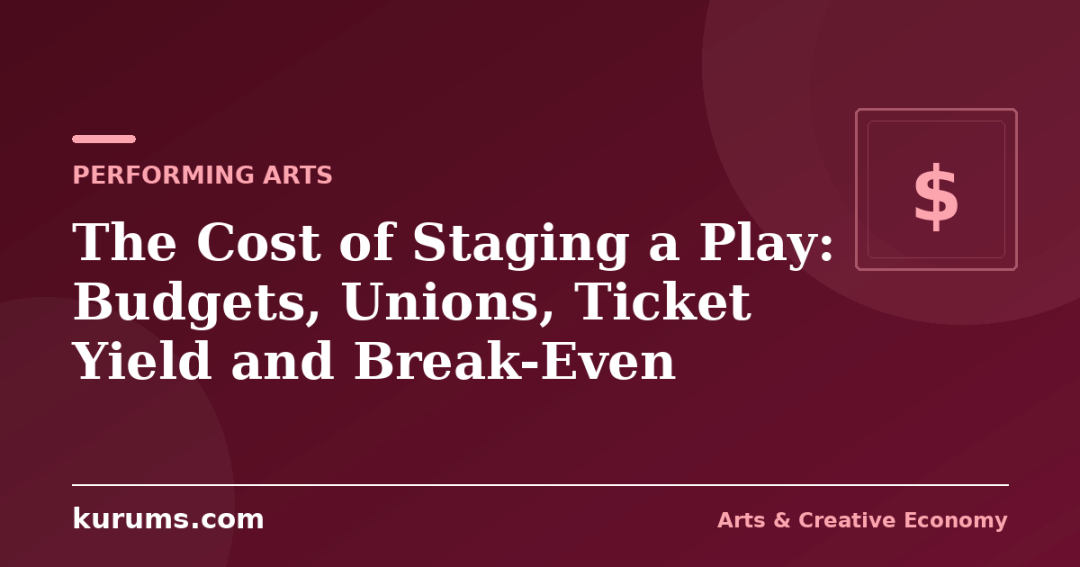 The Cost of Staging a Play: Budgets, Unions, Ticket Yield and Break-Even
