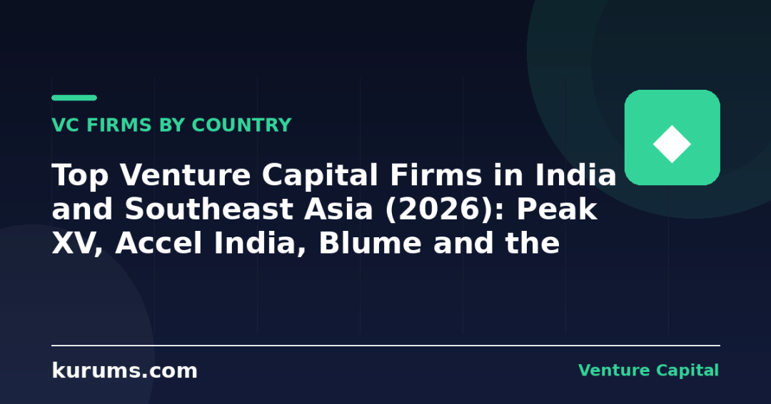 Top Venture Capital Firms in India and Southeast Asia (2026): Peak XV, Accel India, Blume and the SEA Funds
