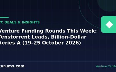 Venture Funding Rounds This Week: Tenstorrent Leads, Billion-Dollar Series A (19–25 October 2026)