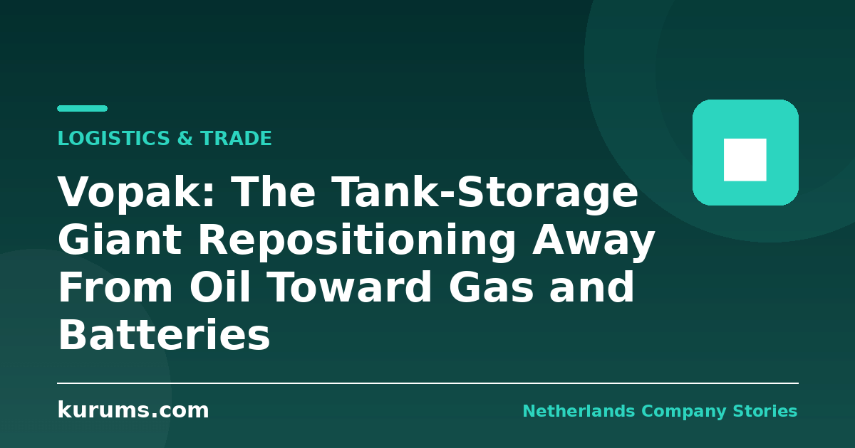 Vopak: The Tank-Storage Giant Repositioning Away From Oil Toward Gas and Batteries