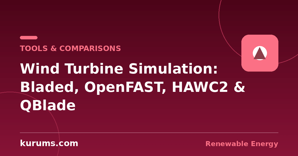 Bladed vs OpenFAST vs HAWC2 vs QBlade: Wind Turbine Simulation Software Compared