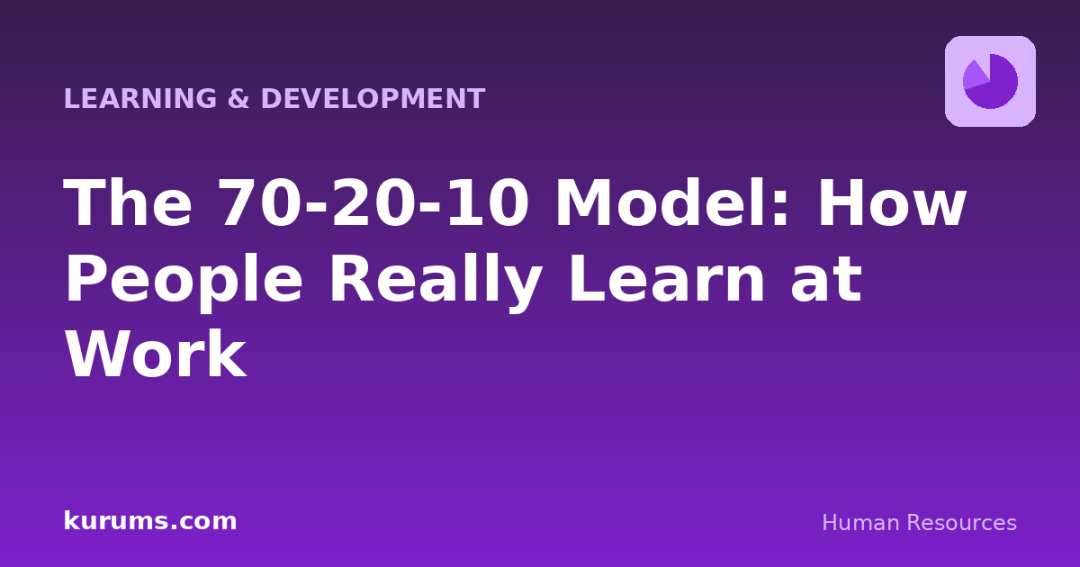 The 70-20-10 Model: How People Really Learn at Work
