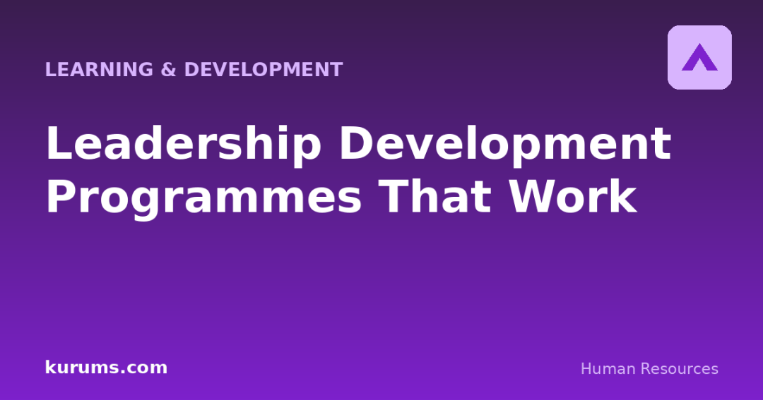 Leadership Development Programmes That Work