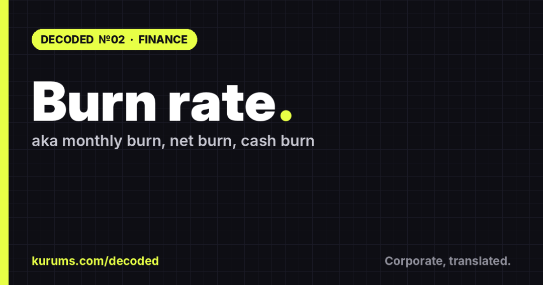 Burn rate, Decoded: What It Actually Means
