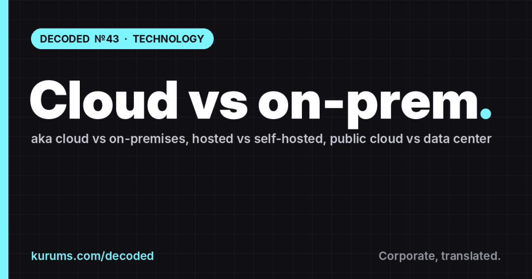 Cloud vs on-prem, Decoded: What It Actually Means
