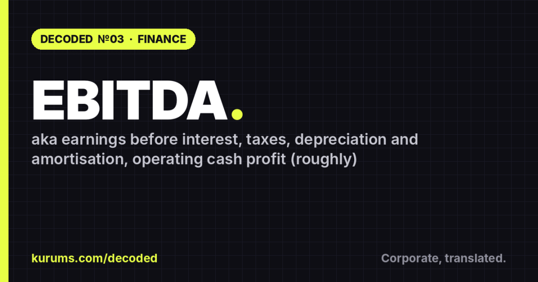 EBITDA explained for Gen Z — Kurums Decoded cover