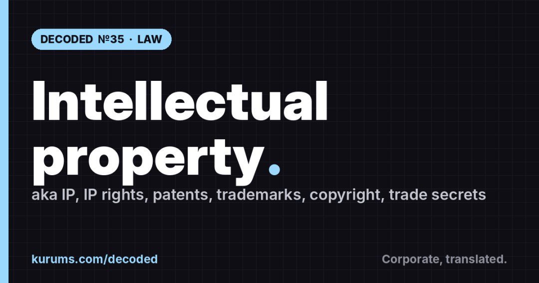 Intellectual property, Decoded: What It Actually Means