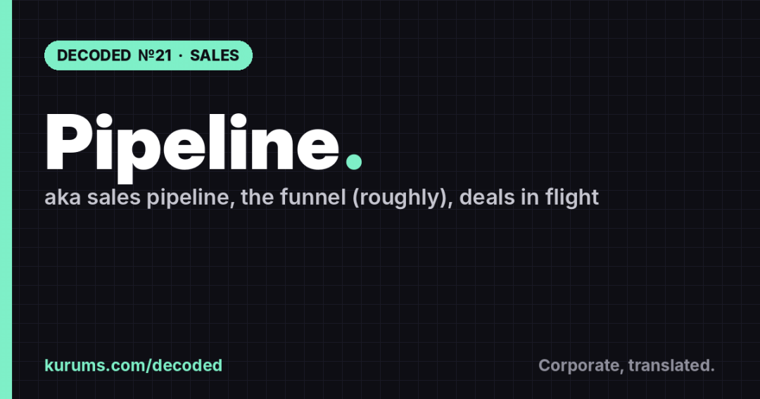Pipeline, Decoded: What It Actually Means