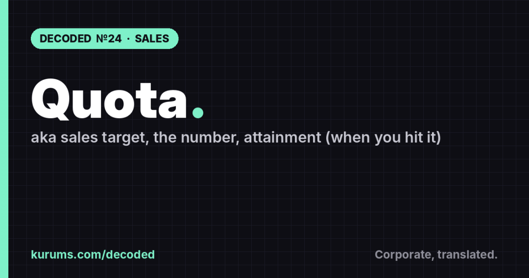 Quota, Decoded: What It Actually Means