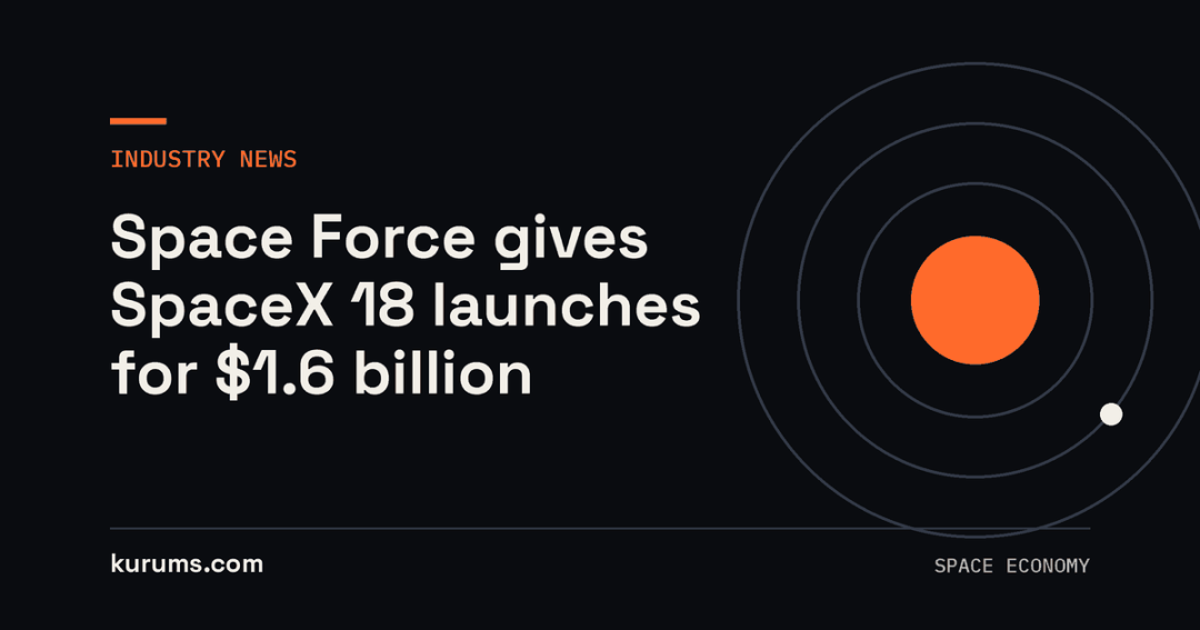 Space Force gives SpaceX 18 launches for $1.6 billion