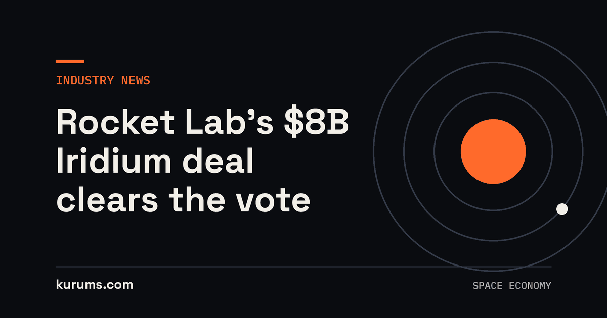 Rocket Lab's $8B Iridium deal clears the vote