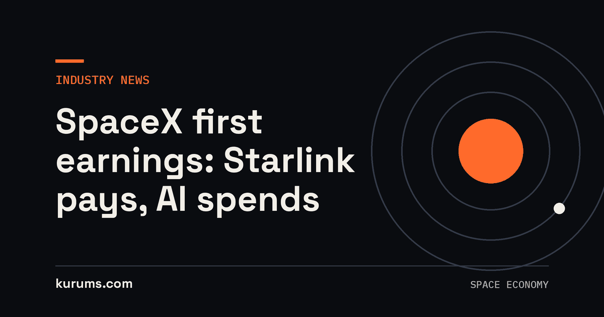 SpaceX first earnings: Starlink pays, AI spends