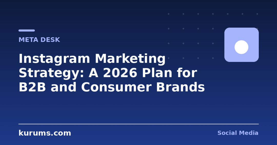 Instagram Marketing Strategy: A 2026 Plan for B2B and Consumer Brands