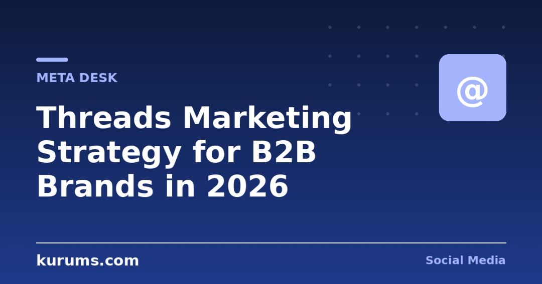 Threads Marketing Strategy for B2B Brands in 2026