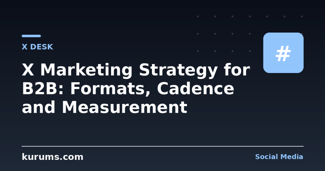 X Marketing Strategy for B2B: Formats, Cadence and Measurement